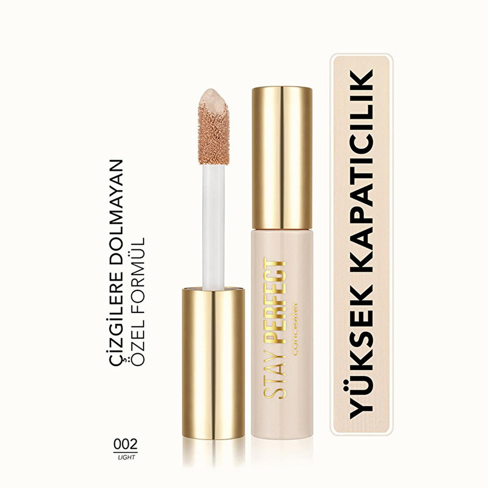 Flormar Stay Perfect: High Pigment Concealer - Long Lasting, Natural Finish, Full Coverage - Conceals Dark Circles & Blemishes Flormar Stay Perfect Concealer: High Pigment, Full Coverage Flormar concealer, high pigment concealer, long lasting concealer, natural finish concealer, full coverage concealer, concealer for dark circles, concealer for blemishes, non-creasing concealer, hydrating concealer, floral scented concealer, concealer, makeup, beauty, cosmetics, skin imperfections, even skin tone, dark circ