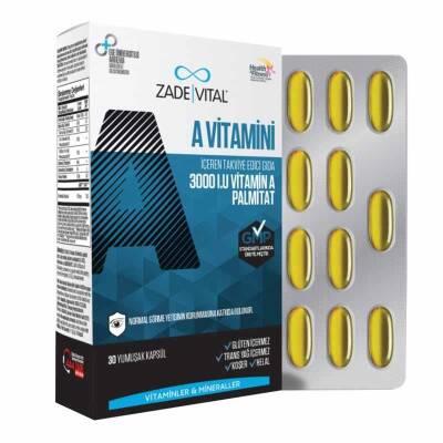 Zade Vital - Vitamin A 3000 IU Dietary Supplement for Vision & Immune Health - 30 Capsules - image 2