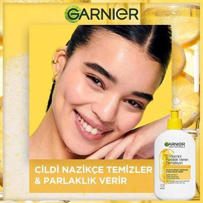 Garnier Vitamin C Brightening Facial Cleanser - 8.45 fl oz, Vegan &amp; Sulfate-Free, Moisturizing &amp; Brightening for Dull Skin Garnier Vitamin C Facial Cleanser - Brightening &amp; Moisturizing Garnier Vitamin C Brightening Facial Cleanser, Vitamin C facial cleanser, Glycerin moisturizing cleanser, Vegan facial cleanser, Sulfate-free skincare, Brightening facial wash, Facial cleanser, Skincare, Vegan skincare, Sulfate-free cleanser, Brightening skincare, Garnier skincare, Moisturizing facial wash, Dull skin solutio