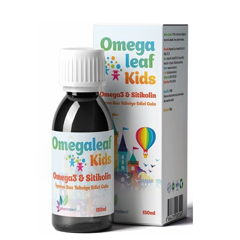 Pharmaleaf Omegaleaf Kids Liquid Omega-3 & Citicoline 150 ml