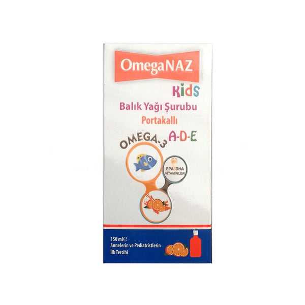 Omeganaz Orange Flavored Fish Oil Supplement 150 ml