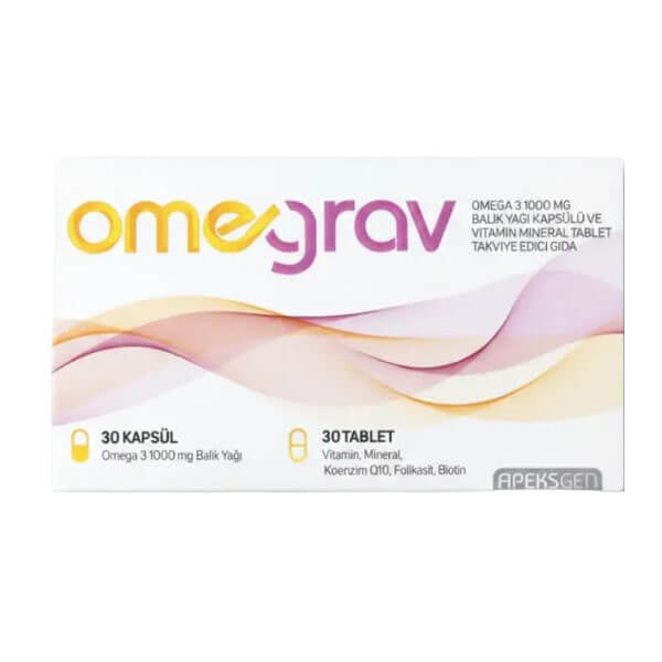 Omegrav Omega 3 Fish Oil and Vitamin Mineral Complex 60 Count