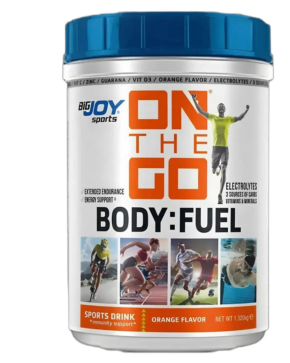 Bigjoy On The Go Body Fuel Orange Flavor Powder 1.32 kg