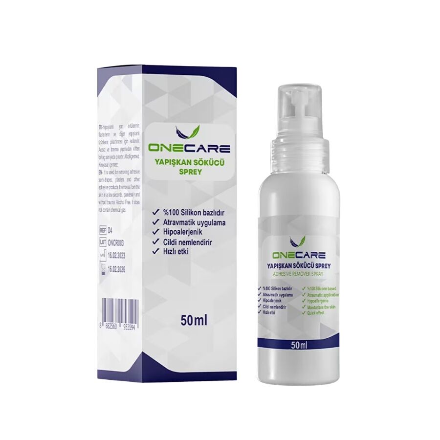 Onecare Adhesive Remover Spray for Gentle Skin Cleaning 50ml