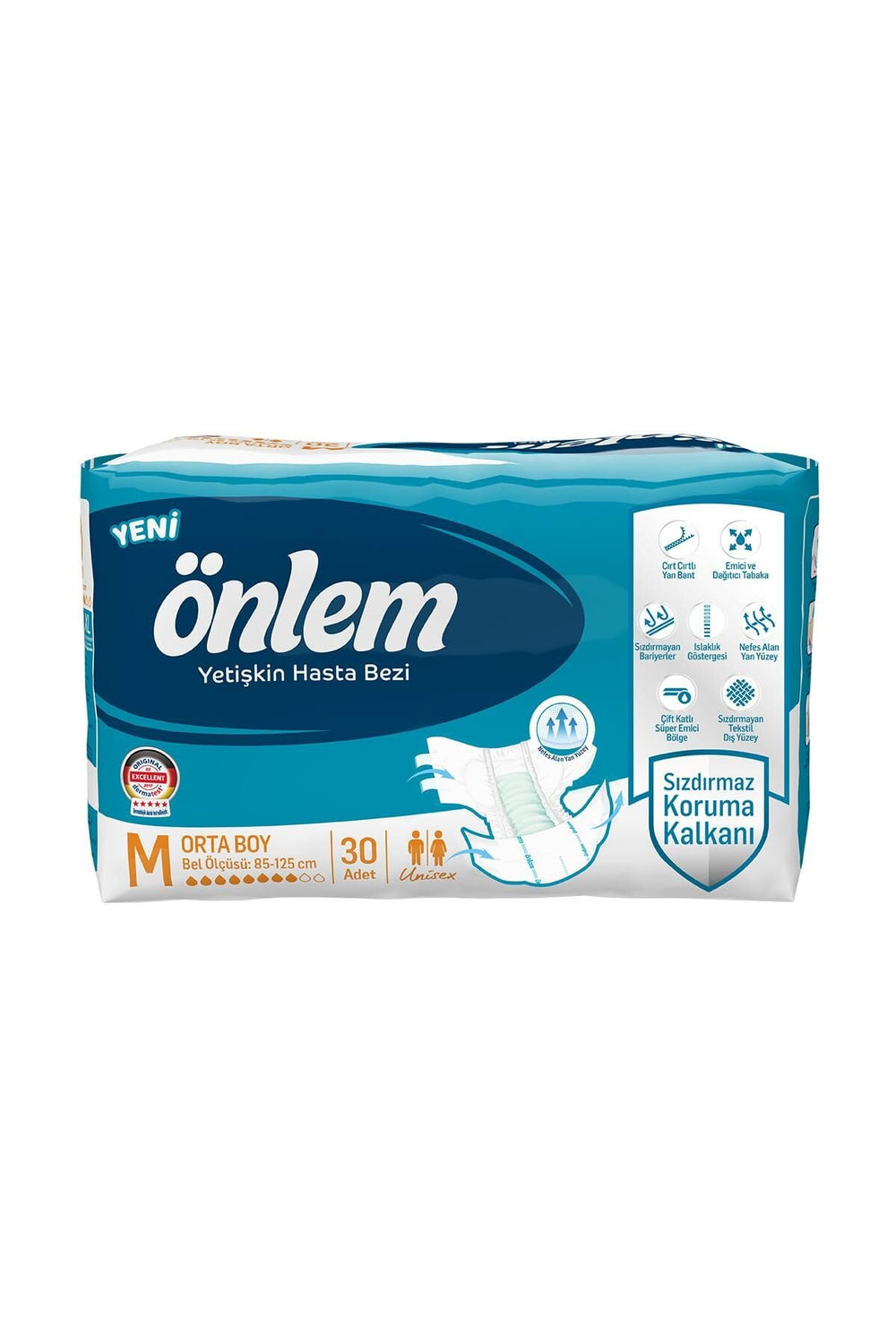 Onlem Adult Diapers Medium for Sensitive Skin 30 Count