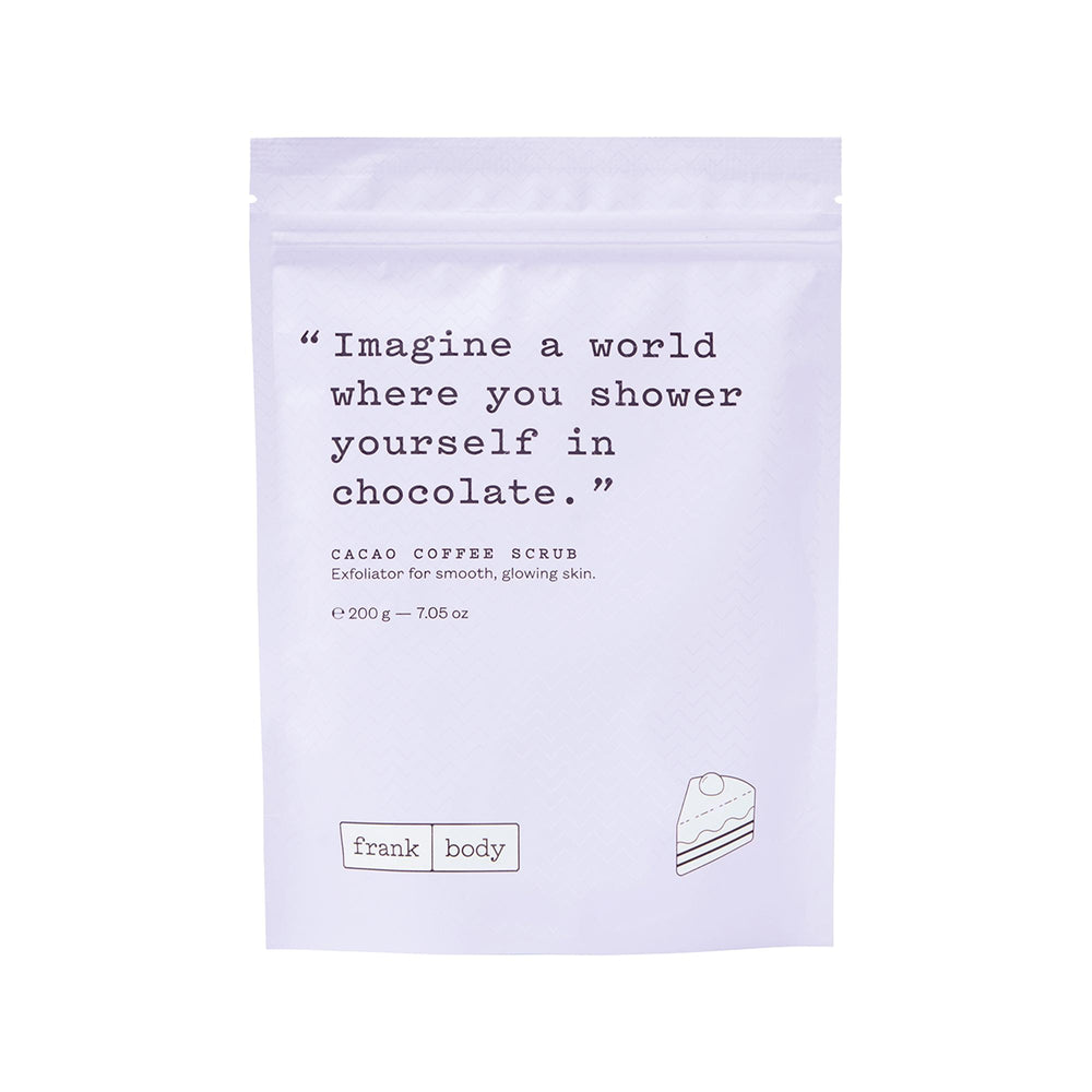 Frank Body Cacao Coffee Scrub Antioxidant Body Exfoliator 200g