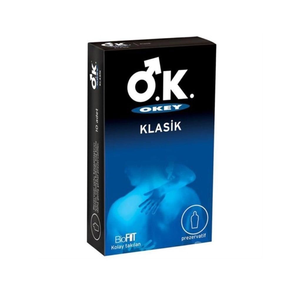 Okey Klasik Latex Condoms, Lubricated & Transparent - Pack of 10 Okey Klasik Condoms - Natural Latex, Lubricated, Pack of 10 Okey Klasik Condoms, Latex Condoms, Lubricated Condoms, Transparent Condoms, Pack of 10 Condoms, Standard Condoms, Condoms for Protection, Natural Latex Rubber Condoms, Reservoir Tip Condoms, Adults Condoms, Reproductive Health, Sexual Health, Safe Sex, Condom Protection, Intimacy Essentials