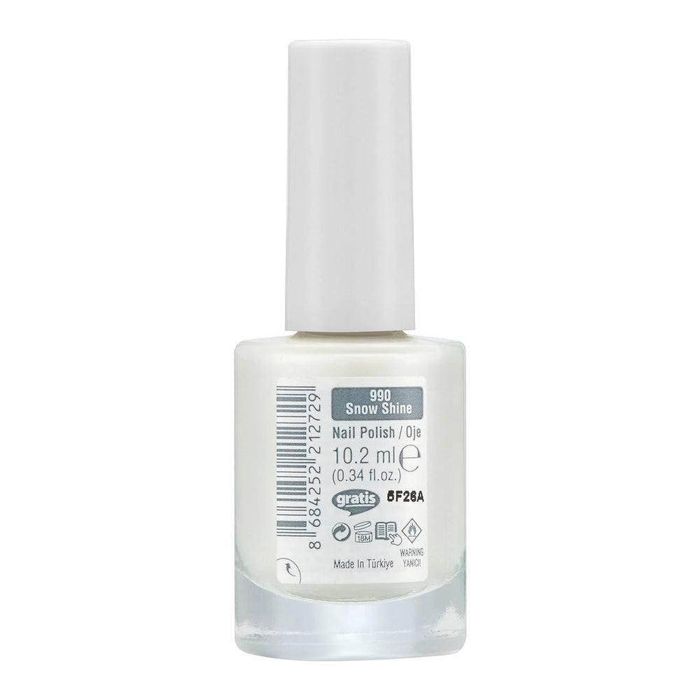 Beaulis Paint It Nail Polish in 990 Snow Shine 8ml