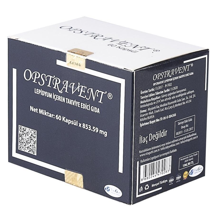Vitagutti Pharma Opstravent Vitality Support 60 Capsules