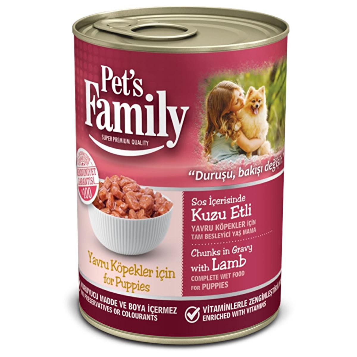 Pet's Family Lamb-Based Puppy Food - Wet Canned Dog Food for Puppies, Rich in Protein, 400g Lamb-Based Puppy Food - Pet's Family Wet Dog Food puppy food, wet pet food, lamb-based dog food, puppy nutrition, canned dog food, pet's family, lamb puppy food, wet dog food, puppy meal, dog nutrition, pet food