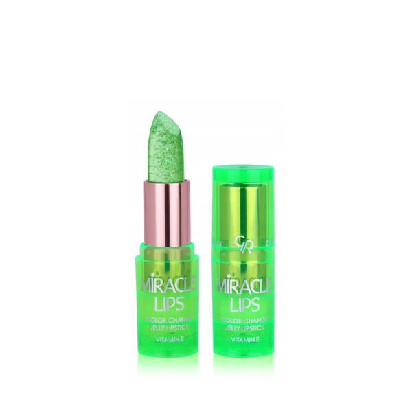 Golden Rose Miracle Lips Color Changing Jelly Lipstick 3.7g - Bright Pink Shade 102, Unique pH-Responsive Lip - Lipstick