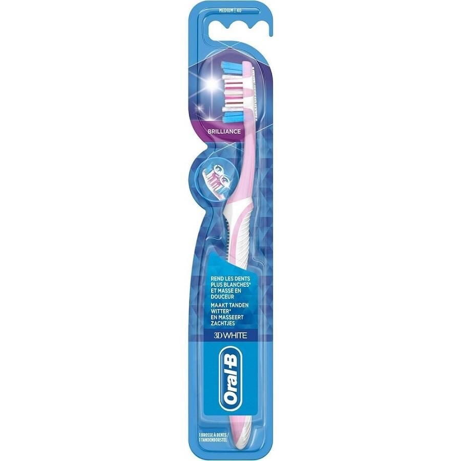 Oral-B 3D White Brilliance Toothbrush Medium 40