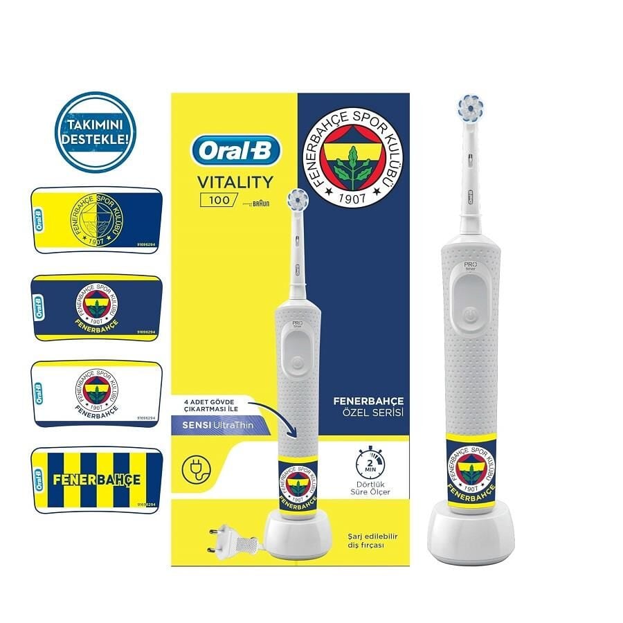 Oral-B Vitality D100 Rechargeable Toothbrush Fenerbahce Edition