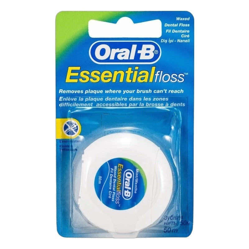 Oral-B Essential Floss Mint Waxed Dental Floss 50m