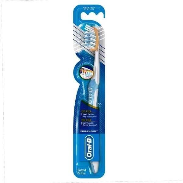 Oral-B Pro-Flex Clinic 38 Medium Toothbrush for Plaque Removal