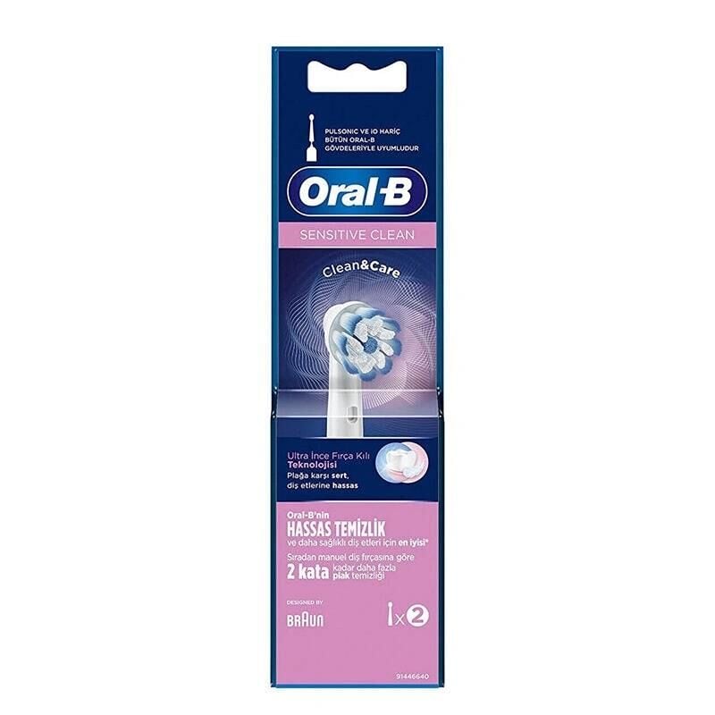 Oral-B Sensitive Clean Replacement Brush Heads 2 Count