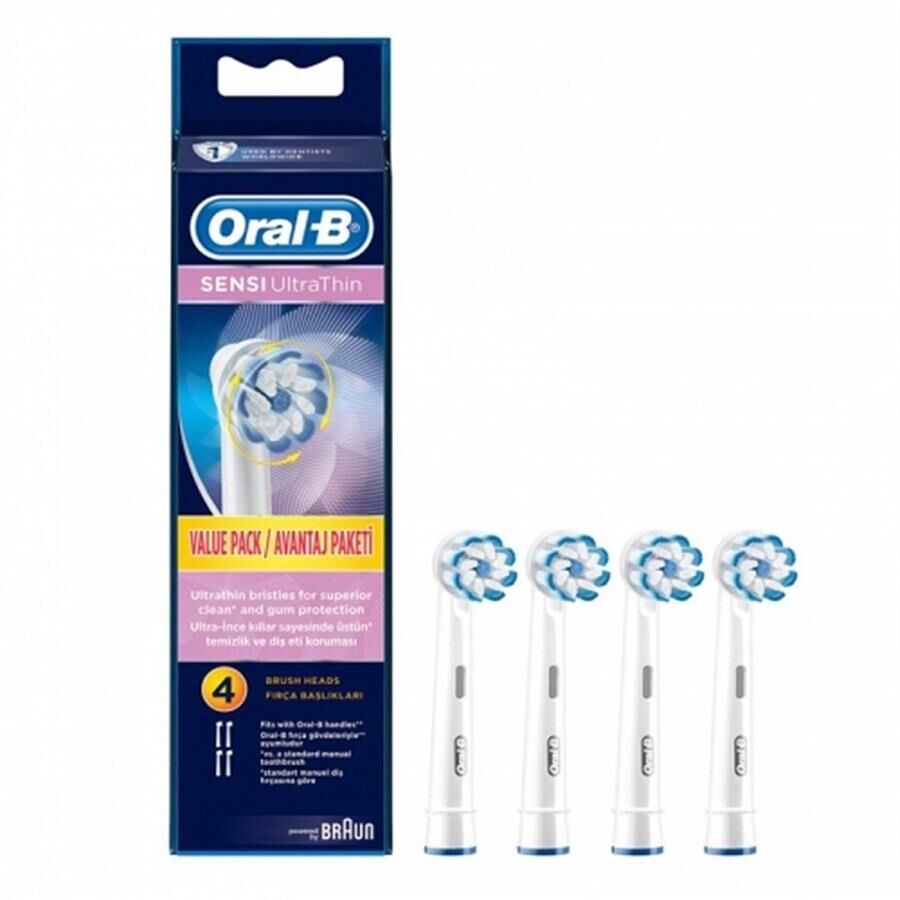 Oral-B Sensitive Ultrathin Replacement Brush Heads 4 Count