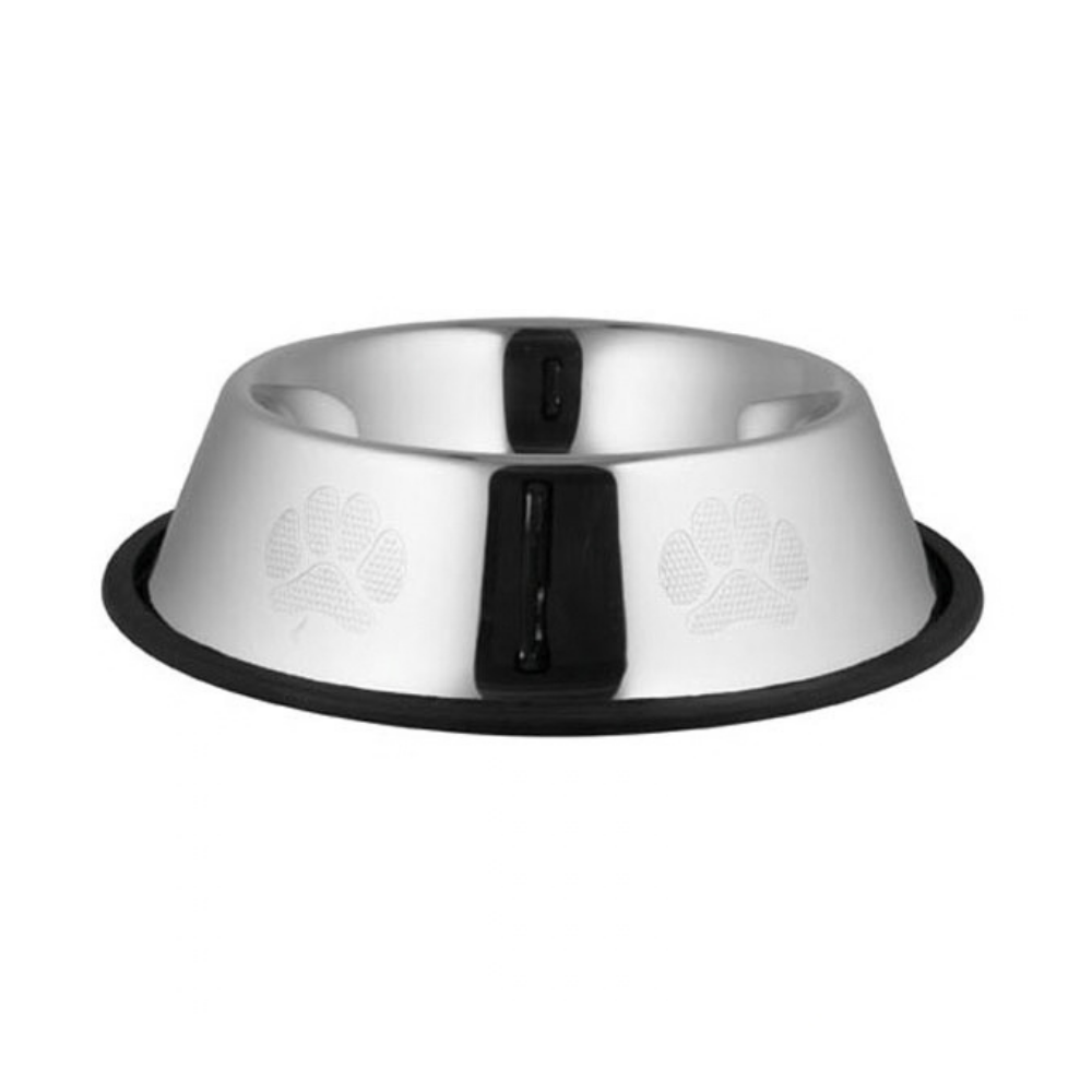 Oripet Stainless Steel Non-Slip Dog Bowl with Pattern, 32 oz (1 L)