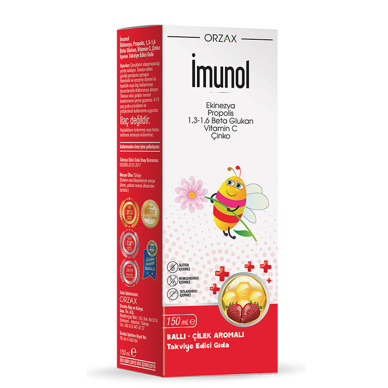 Orzax Imunol Liquid Form Children's Supplement, 150 ml