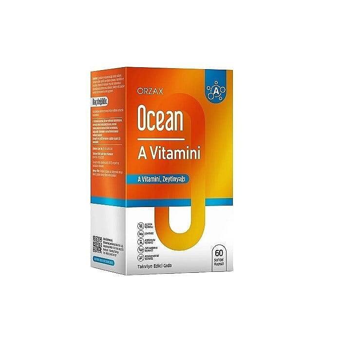 Orzax Ocean Vitamin A Dietary Supplement 60 Capsules
