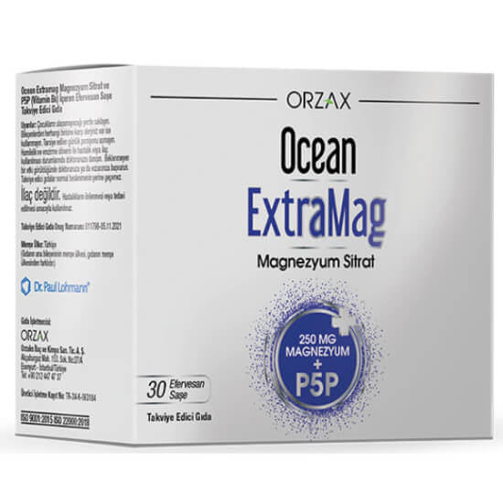 Orzax Ocean Extramag Magnesium Citrate Powder 30 Sachets