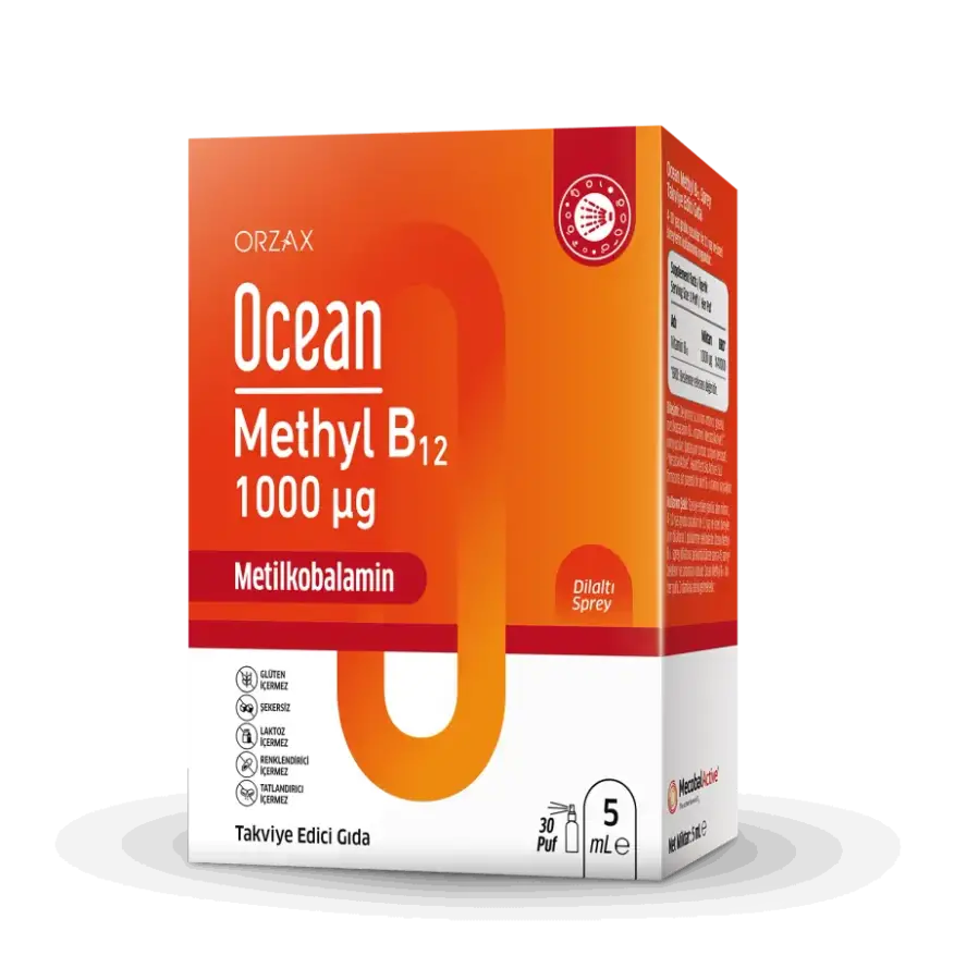 Orzax Ocean Methyl B12 1000 mcg Sublingual Spray 5 ml