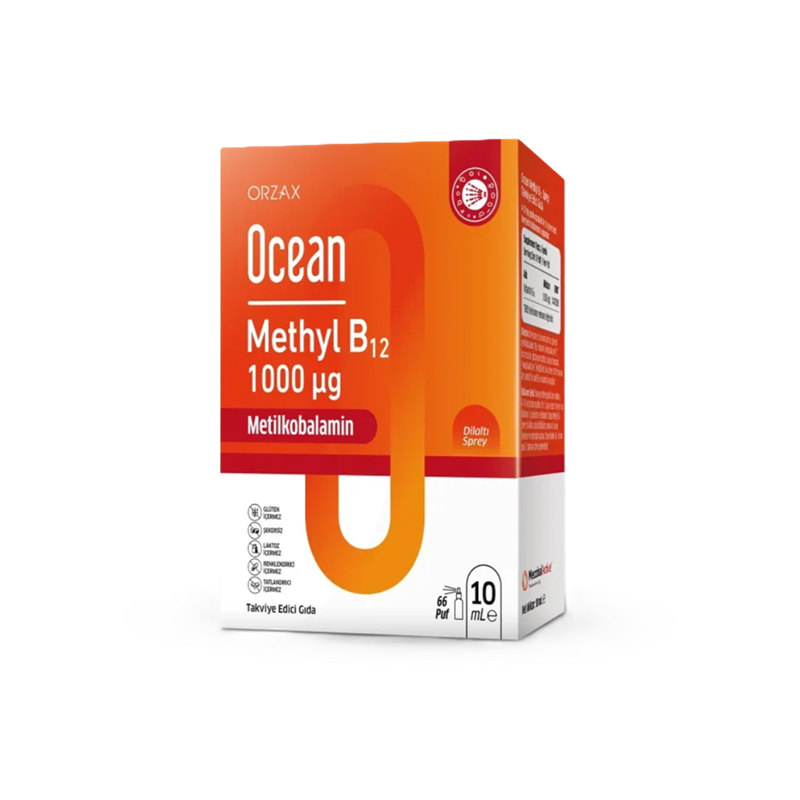 Orzax Ocean Methyl B12 1000 mcg Sublingual Spray 10 ml
