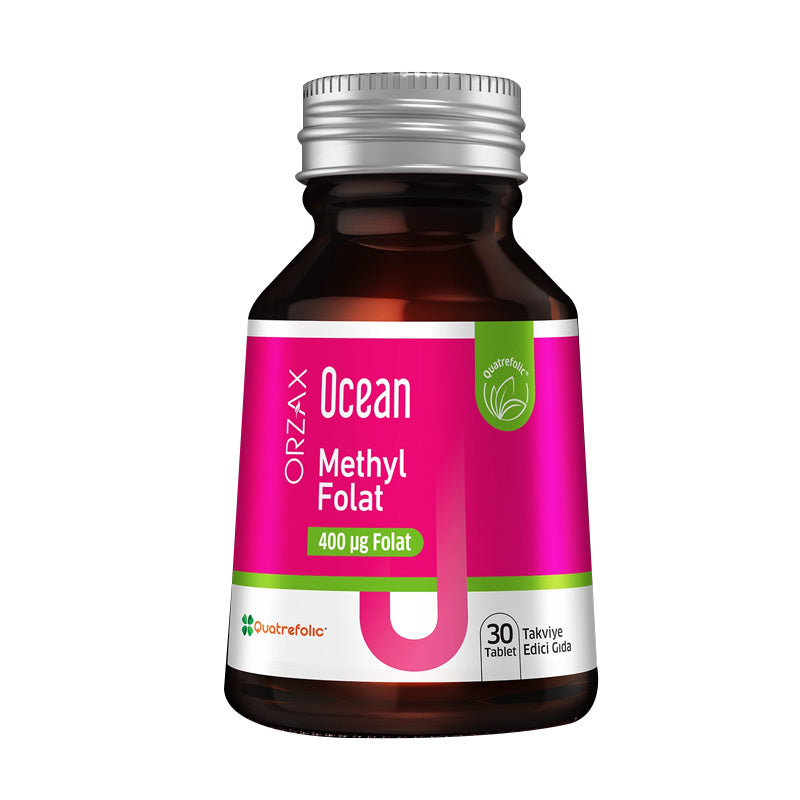 Orzax Ocean Methyl Folat Active Folate Supplement 30 Tablets