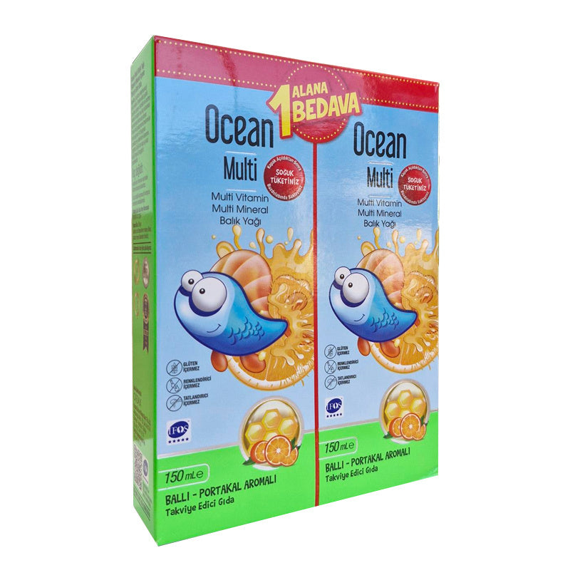 Orzax Ocean Multi Syrup Honey & Orange 150 ml (2-Pack)