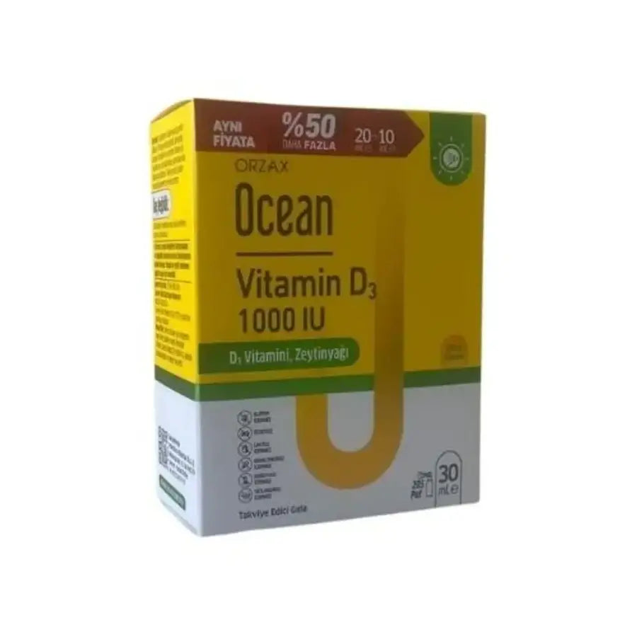 Ocean Vitamin D3 1000 IU Liquid Drops 30 ml