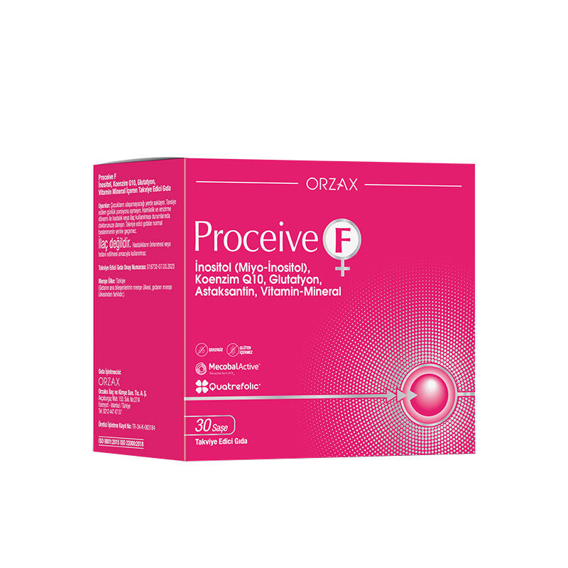 Orzax Proceive-F Daily Supplement with Inositol & CoQ10 30 Sachets