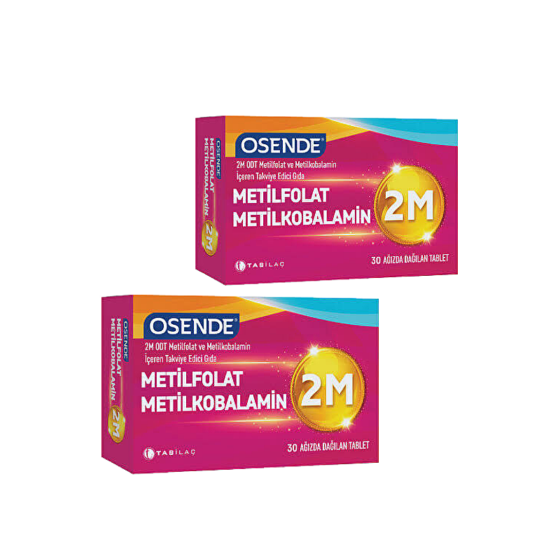 Osende 2M ODT Methylfolate & Methylcobalamin 30 Tablets - 2-Pack Value Bundle
