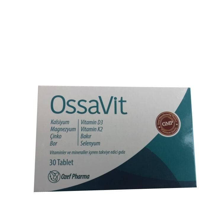 Ozef Pharma Ossavit Multi-Mineral & Vitamin Support 30 Tablets