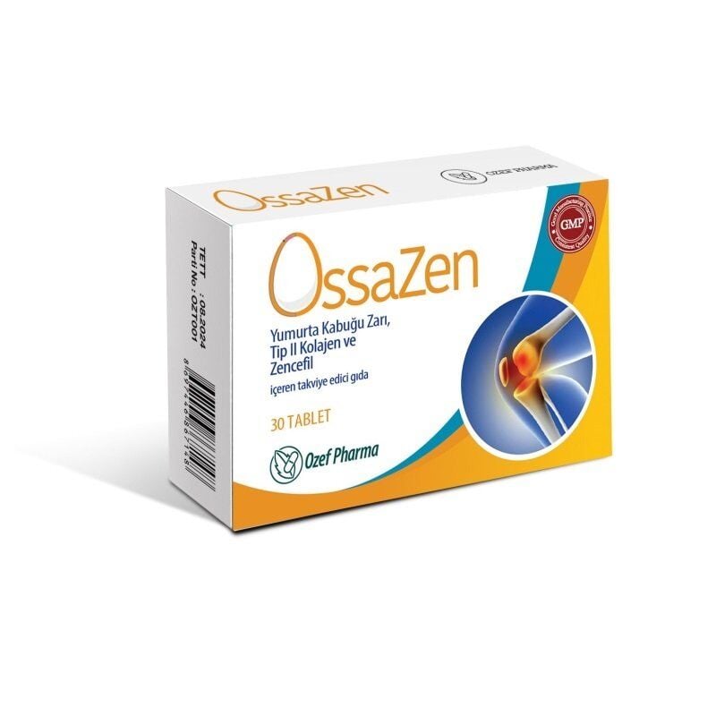 Ozef Pharma Ossazen Eggshell Membrane & Type II Collagen 30 Tablets