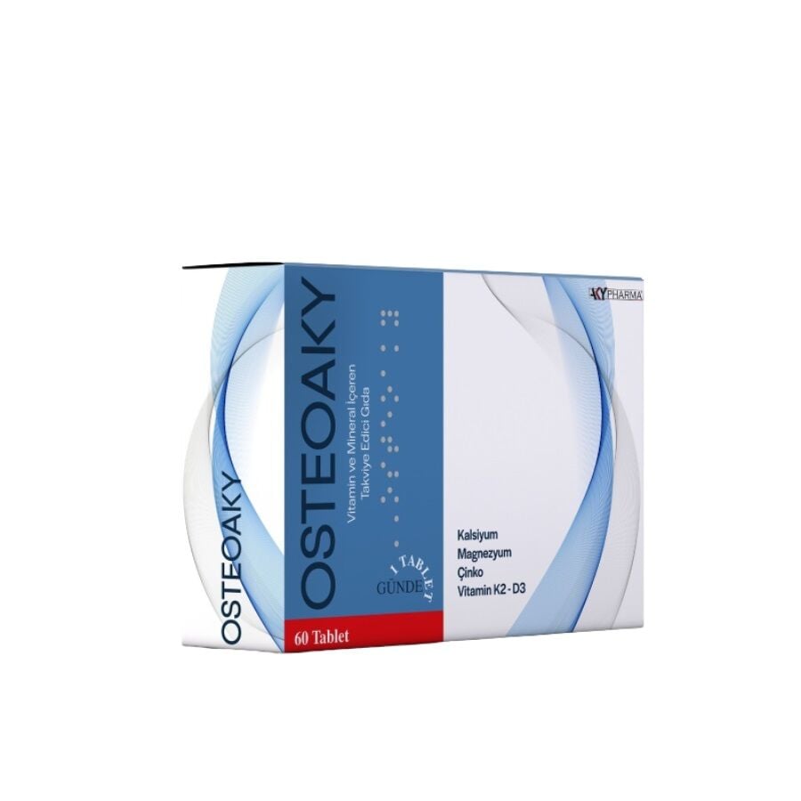 Aky Pharma OsteoAKY Calcium & Magnesium Supplement 60 Tablets