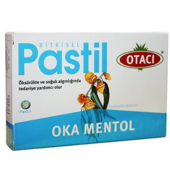 Otaci Oka Menthol Lozenges for Throat Comfort 16 Count
