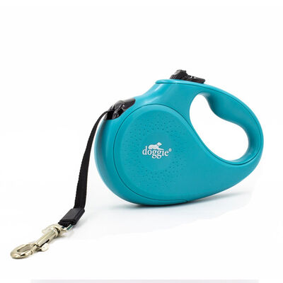 Doggie Master Automatic Retractable Dog Leash Blue Small 5m