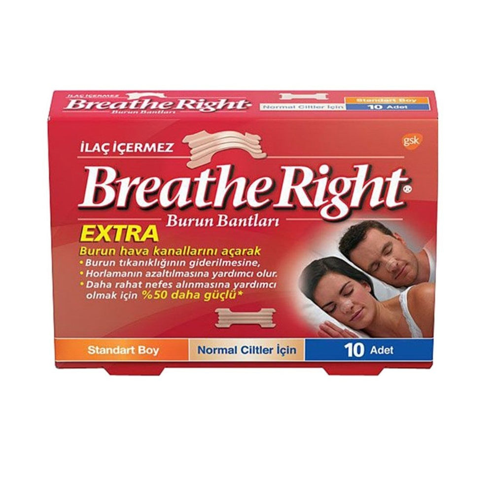 Breathe Right Nasal Strips for Normal Skin Large 10 Count