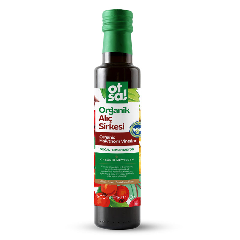 Otsa Organic Hawthorn Vinegar Raw &amp; Unfiltered 500 ml