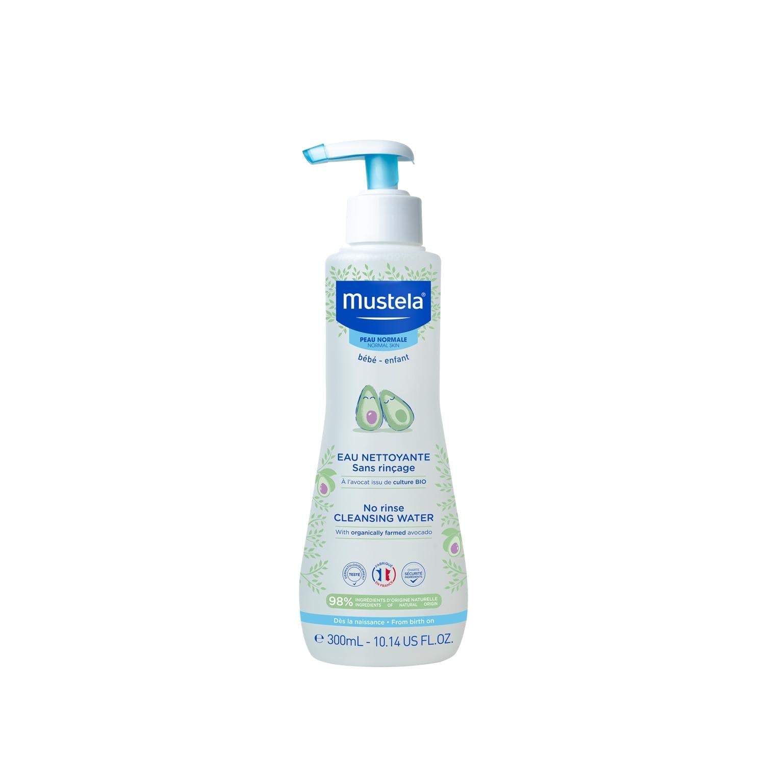 Mustela No-Rinse Baby Cleansing Water, 10.14 fl oz - Gentle, Natural, Vegan Formula for Sensitive Skin - image 5