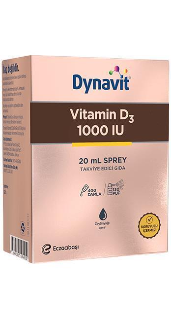 Dynavit Vitamin D3 1000 IU Spray - Supports Bone Health &amp; Immune System for Adults - image 2