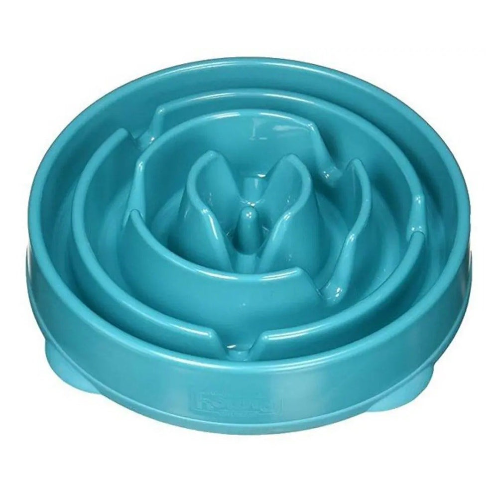 Petstages Outward Hound Fun Feeder Drop Slow Feeder Large Turquoise