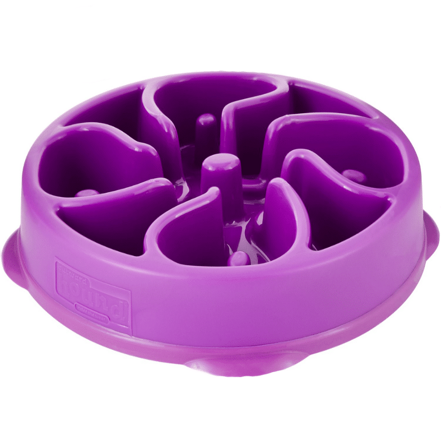 Petstages Outward Hound Fun Feeder Flower Slow Feeder Large Purple