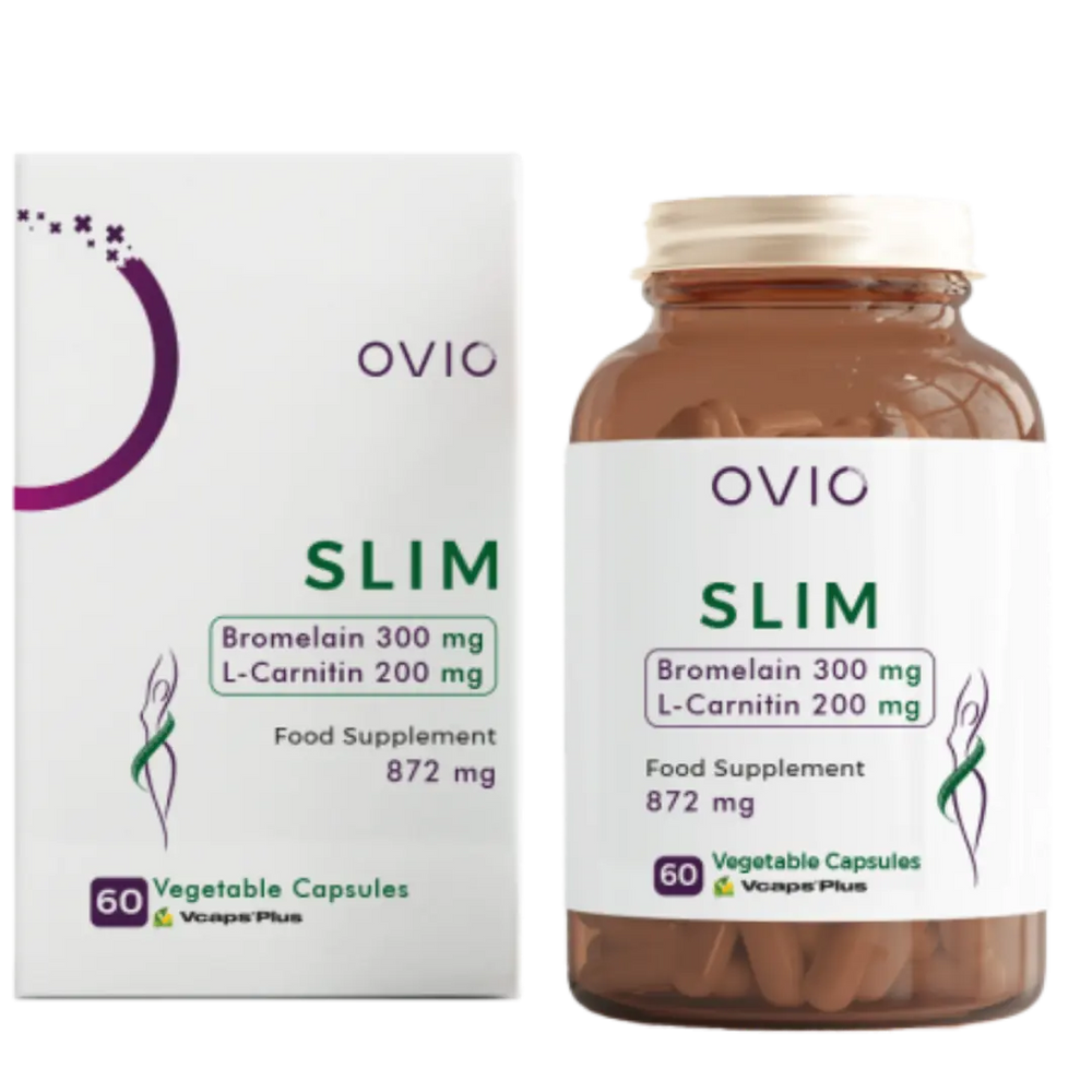 Ovio Slim Bromelain & L-Carnitine 872 mg Supplement 60 Capsules
