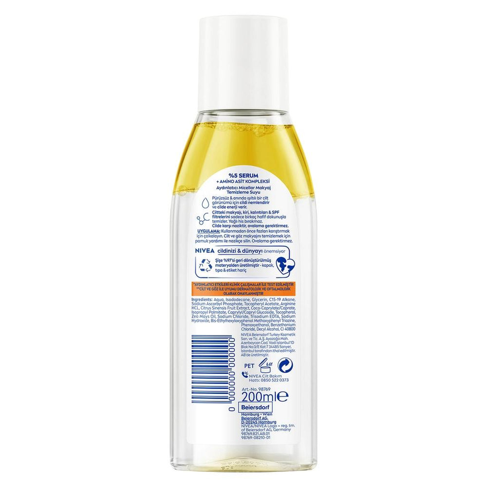 Nivea Brightening Micellar Water with Serum Effect 200 ml