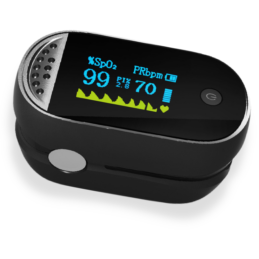 Iron Medical Fingertip Pulse Oximeter for Oxygen Monitoring