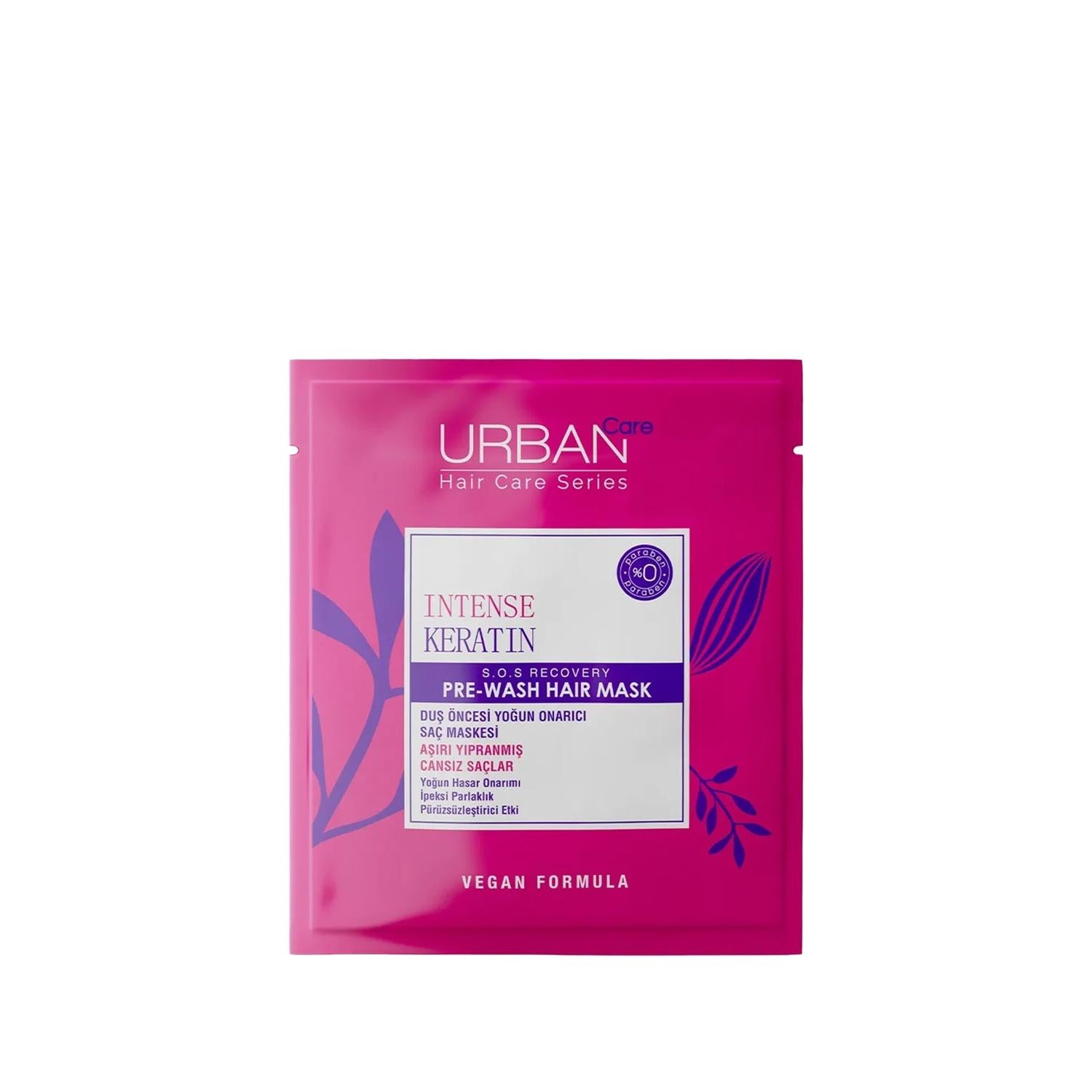 URBAN Care Intense Keratin Pre-Shower Hair Mask for Damaged Hair - 1.69 fl oz URBAN Keratin Hair Mask for Damaged Hair Repair Keratin Hair Mask, Pre-Shower Hair Treatment, Damaged Hair Repair, Intensive Hair Care, Hair Nourishment, Hair Care, Keratin Treatment, Pre-Shower Mask, Damaged Hair, Hair Repair, Hair Health, Hair Strength, Hair Shine, Hair Relaxation