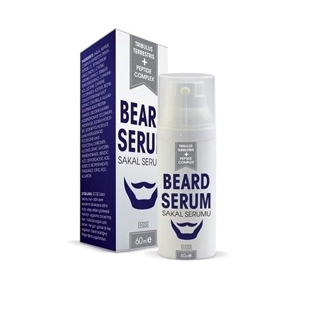 eeose beard serum 60 ml bottle, man applying beard serum, nourishing beard serum application EEOSE Beard Serum - Nourishing Formula | 60 ml EEOSE Beard Serum - Nourishing Formula | 60 ml eeose, beard-serum, men's-grooming, nourishing, facial-hair-care, beard-health, hair-growth, daily-care, ai-generated, men