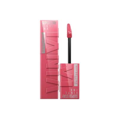 Maybelline Super Stay Vinyl Ink Liquid Lipstick - Long Lasting Lip Color with Vinyl Ink Finish, Rouge Shade 145 - Lipstick