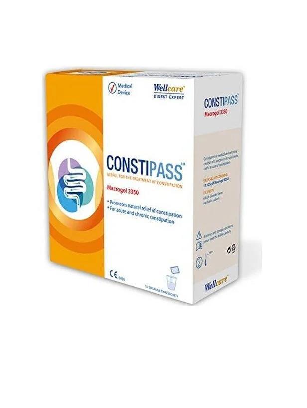 Wellcare Constipass Macrogol 3350 Laxative Powder for Constipation Relief - 10 Sachets Constipass Macrogol 3350 Laxative Powder - Effective Constipation Relief Laxative powder, Constipation relief, Macrogol 3350, Constipass, Pediatric constipation solution, Gentle laxative, Stool softener, Constipation treatment, Relief for children, Adjustable dosage, Clinically proven, Convenient sachets, Portable laxative, Digestive health, Bowel movement aid, Pharmaceutical grade, Turkish Medicines and Medical Devices A